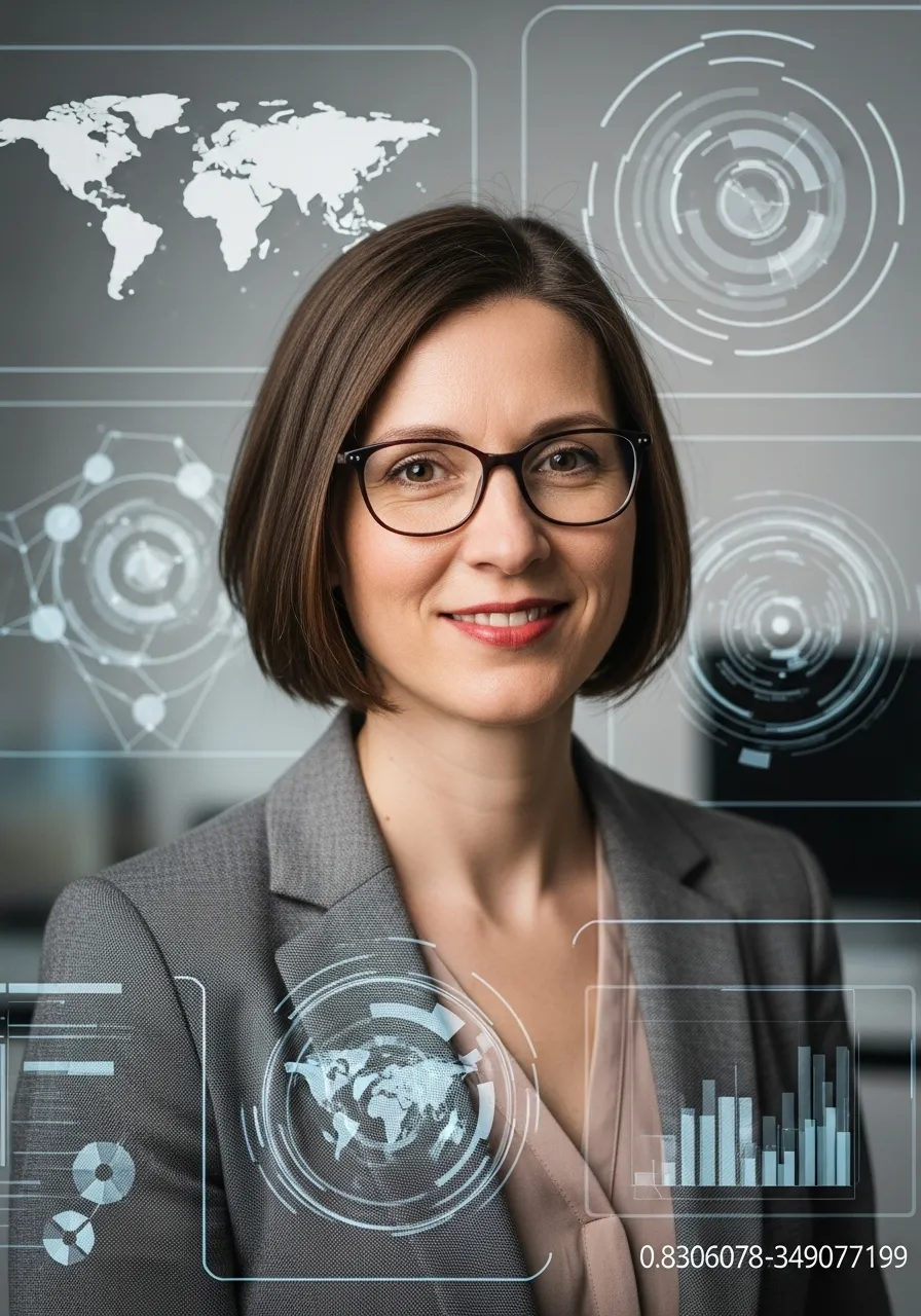 Portrait of Dr. Emília Varga, AI Super Mentor