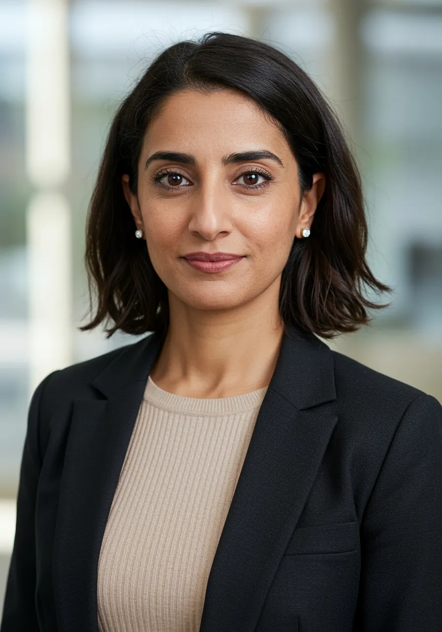 Portrait of Dr. Fatima Al-Mansouri, AI Super Mentor