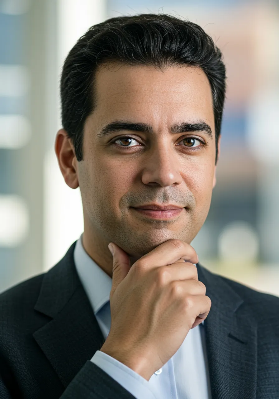 Portrait of Dr. Lucas Pereira, AI Super Mentor