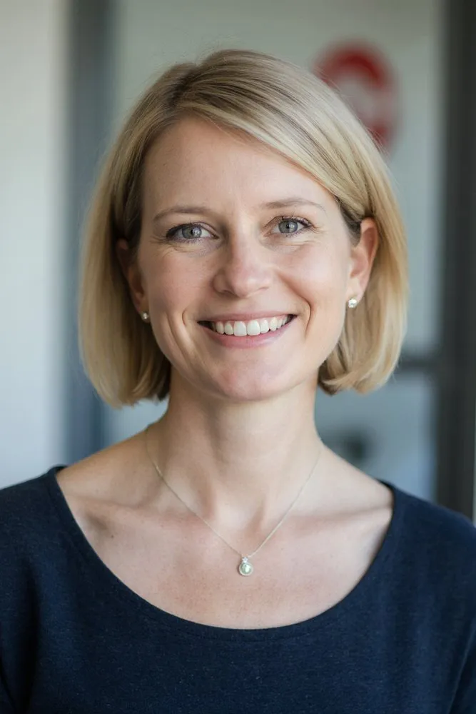 Portrait of Dr. Maria Popescu, AI Super Mentor