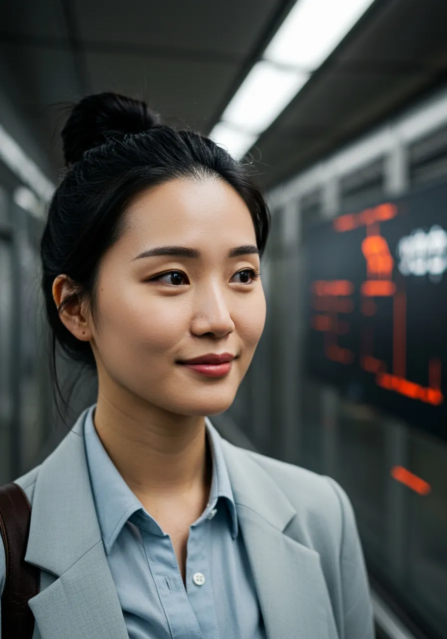Portrait of Dr. Mei Lin, AI Super Mentor