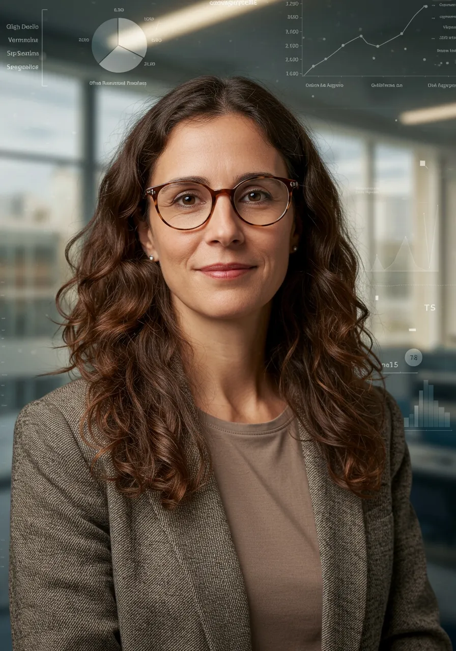 Portrait of Dr. Melina Papadopoulou, AI Super Mentor
