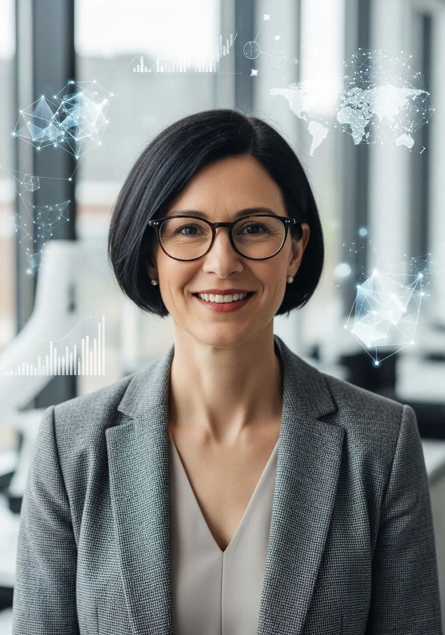 Portrait of Dr. Sophie Dubois, AI Super Mentor