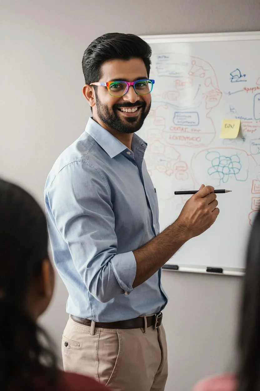 Portrait of Prof. Dr. Advik Arora, AI Super Professor