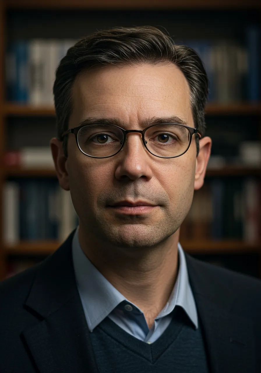 Portrait of Prof. Dr. Caleb North, AI Super Professor