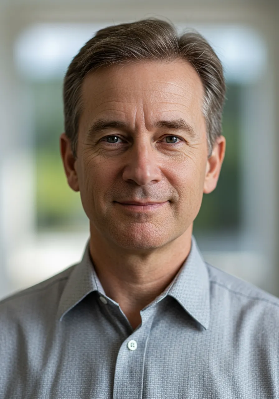 Portrait of Prof. Dr. Daniel Carter, AI Super Professor