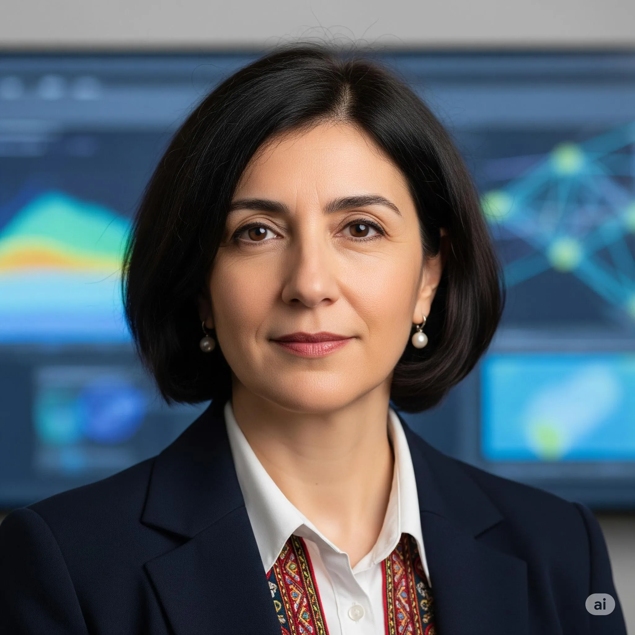 Portrait of Prof. Dr. Elif Doğan, AI Super Professor