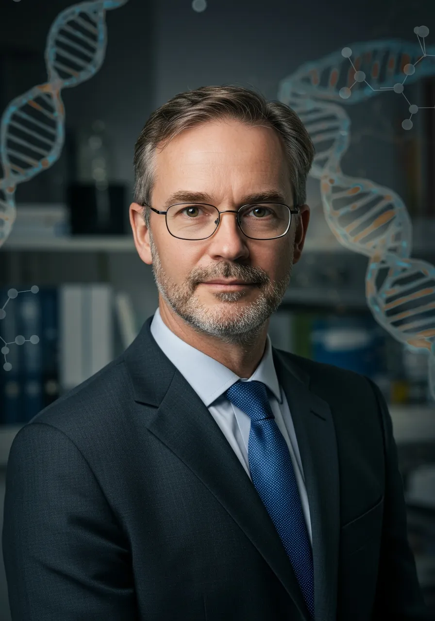 Portrait of Prof. Dr. Ethan Caldwell, AI Super Professor