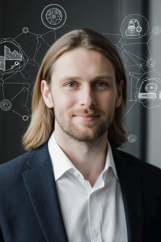 Portrait of Prof. Dr. Ethan Callahan, AI Super Professor