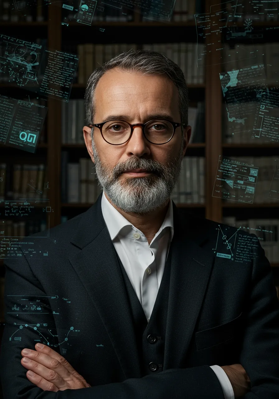 Portrait of Prof. Dr. Etienne Dubois, AI Super Professor