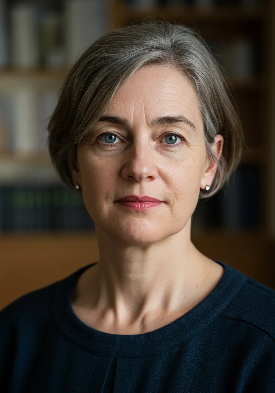 Portrait of Prof. Dr. Evelyn Reed, AI Super Professor