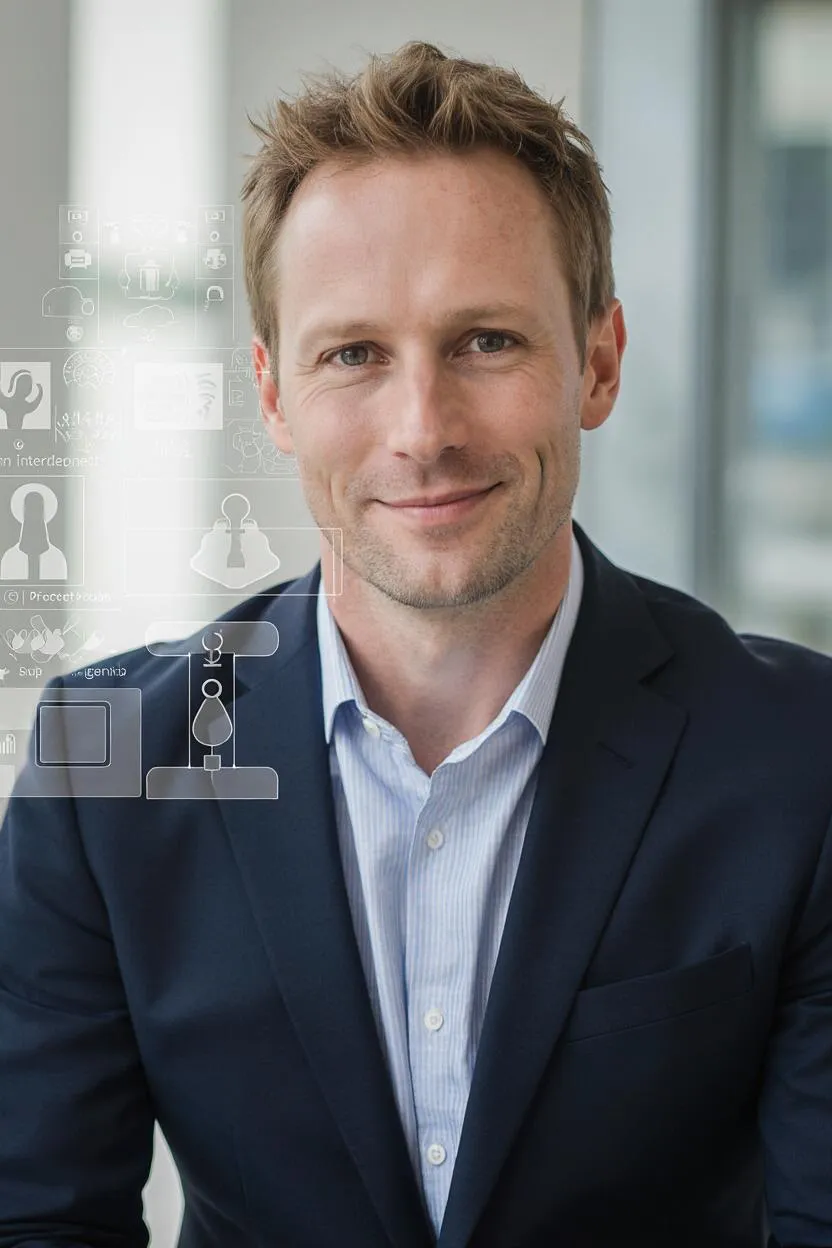 Portrait of Prof. Dr. Finn Walker, AI Super Professor