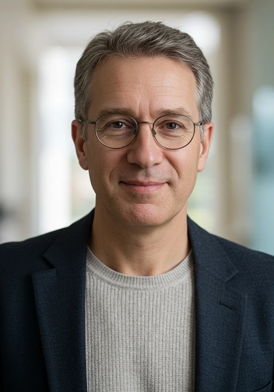 Portrait of Prof. Dr. Henry Caldwell, AI Super Professor