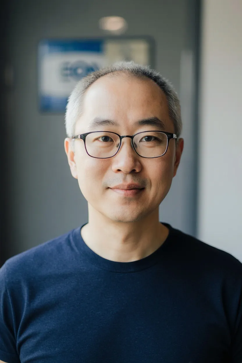 Portrait of Prof. Dr. Hiroshi Tanaka, AI Super Professor