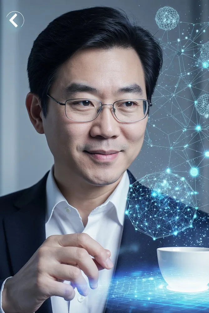 Portrait of Prof. Dr. Hiroshi Tanaka, AI Super Professor
