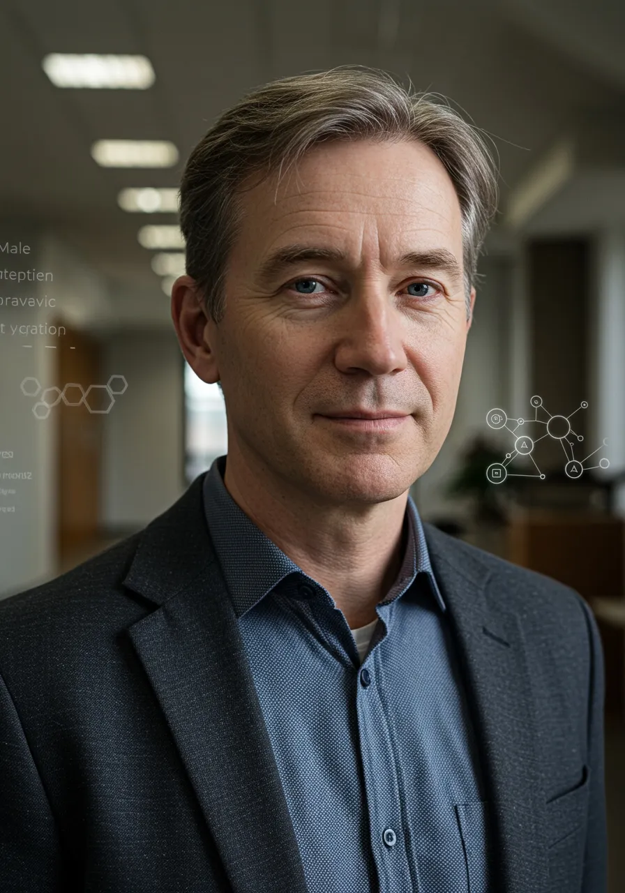 Portrait of Prof. Dr. Jean-Luc Mercier, AI Super Professor