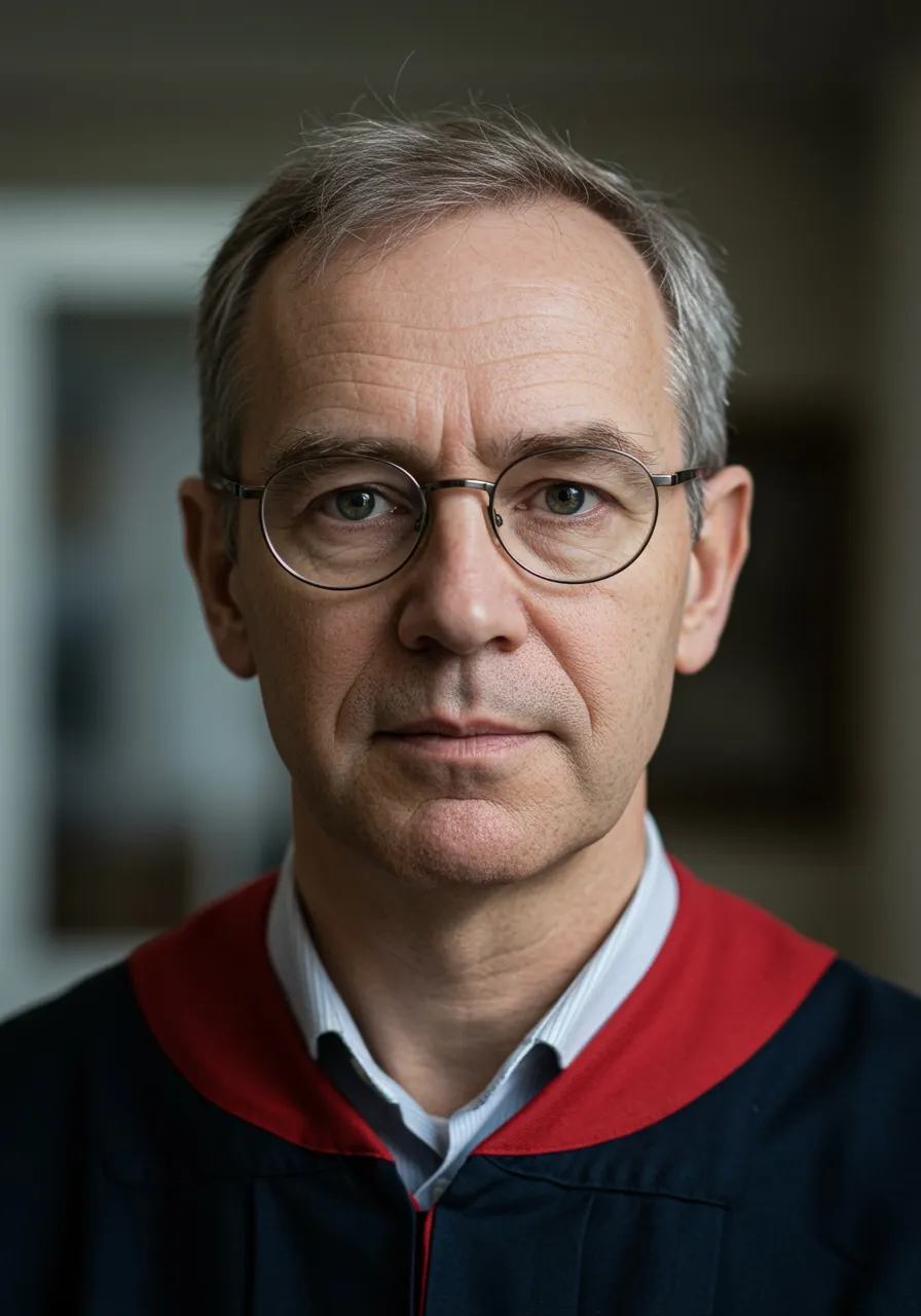 Portrait of Prof. Dr. Julian Croft, AI Super Professor