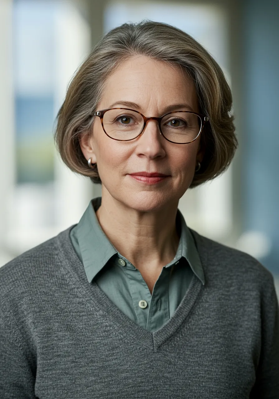 Portrait of Prof. Dr. Katherine Morgan, AI Super Professor