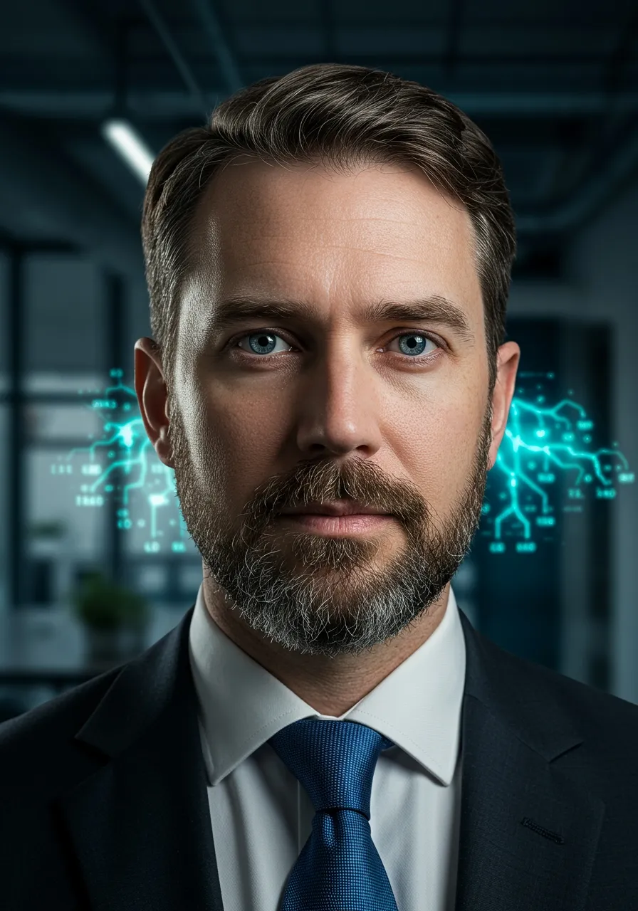 Portrait of Prof. Dr. Kenneth Rowntree, AI Super Professor