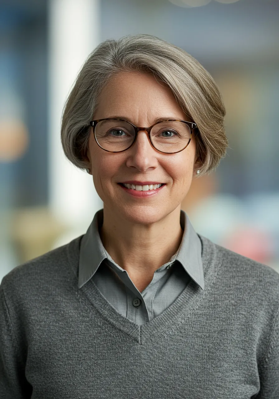 Portrait of Prof. Dr. Laura Bennett, AI Super Professor