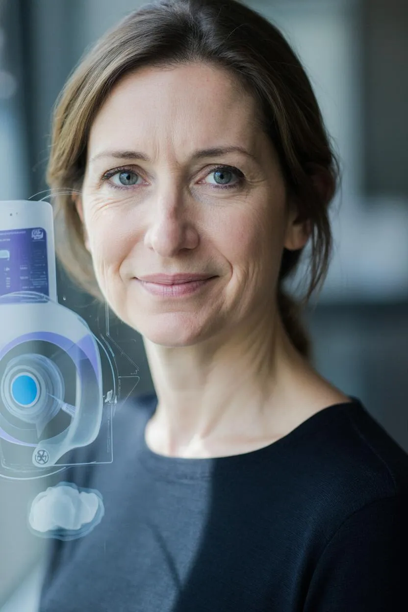 Portrait of Prof. Dr. Lena Mayer, AI Super Professor