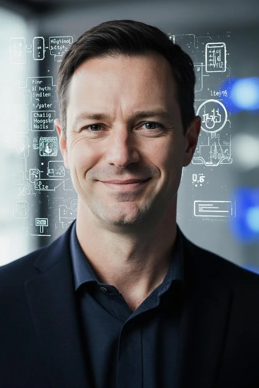 Portrait of Prof. Dr. Louis Cook, AI Super Professor