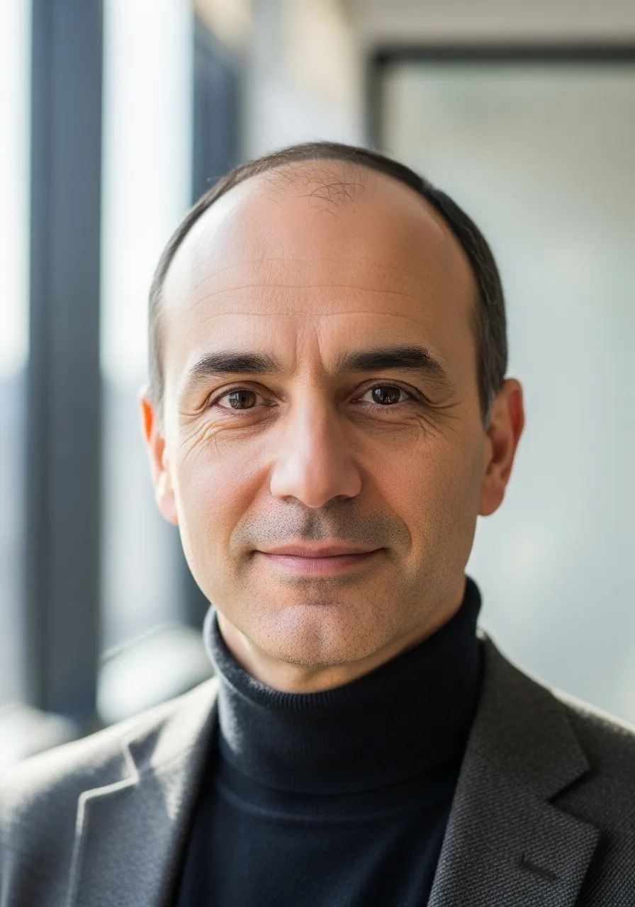 Portrait of Prof. Dr. Marcus Delgado, AI Super Professor