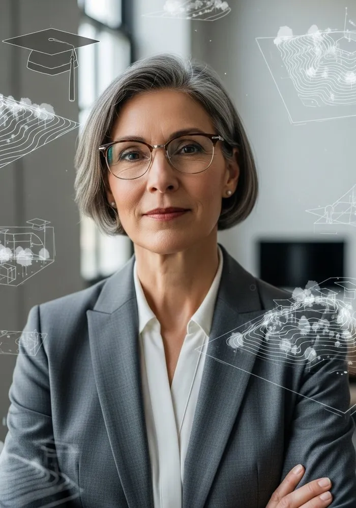 Portrait of Prof. Dr. Martha Schwartz, AI Super Professor