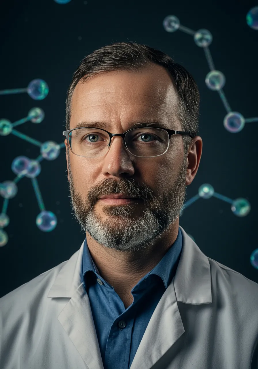 Portrait of Prof. Dr. Martin Huxley, AI Super Professor