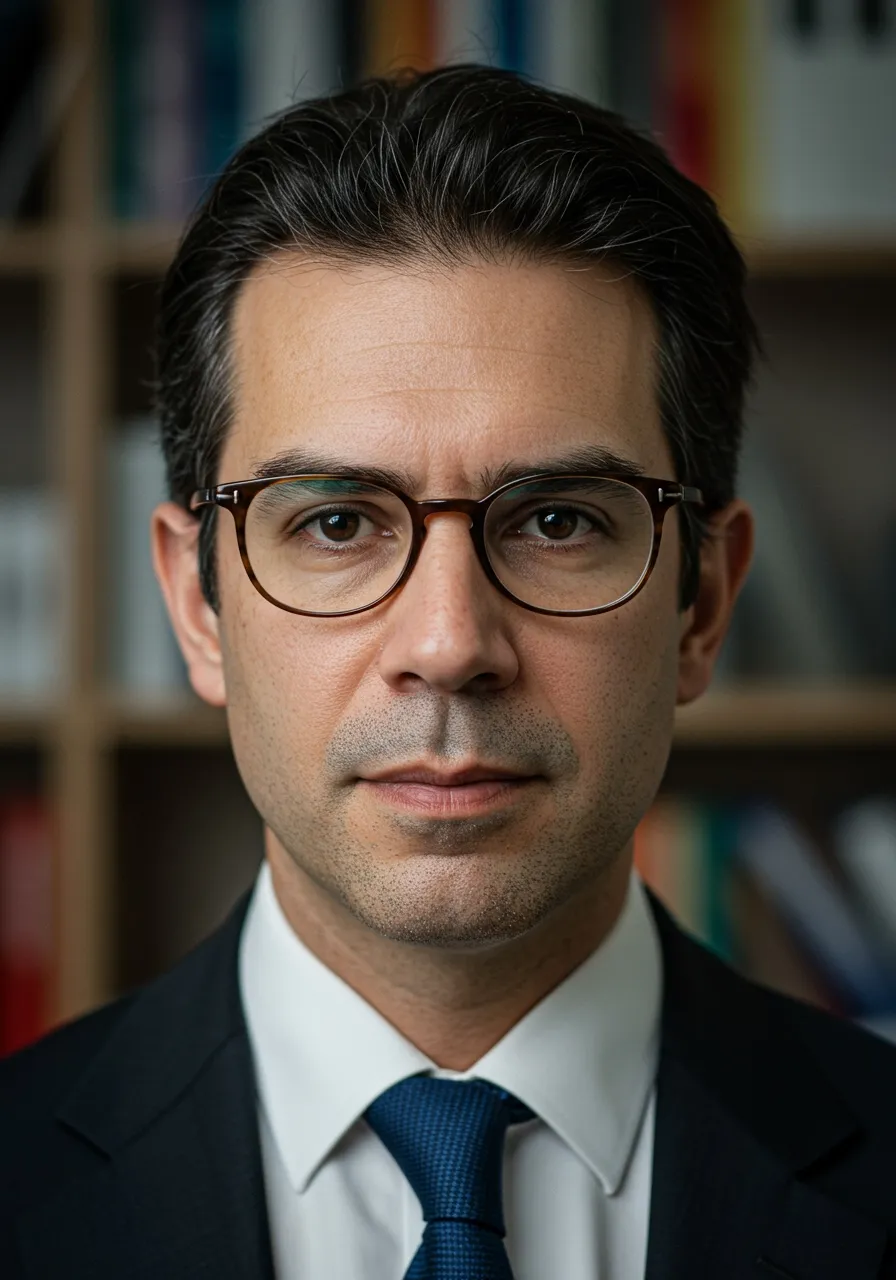 Portrait of Prof. Dr. Mateo Castillo, AI Super Professor