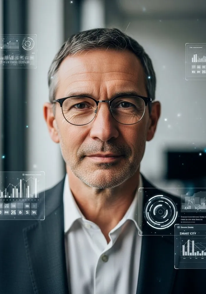 Portrait of Prof. Dr. Michael Batty, AI Super Professor