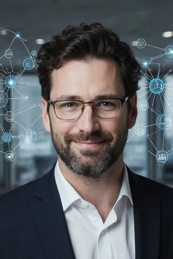 Portrait of Prof. Dr. Michael Thompson, AI Super Professor