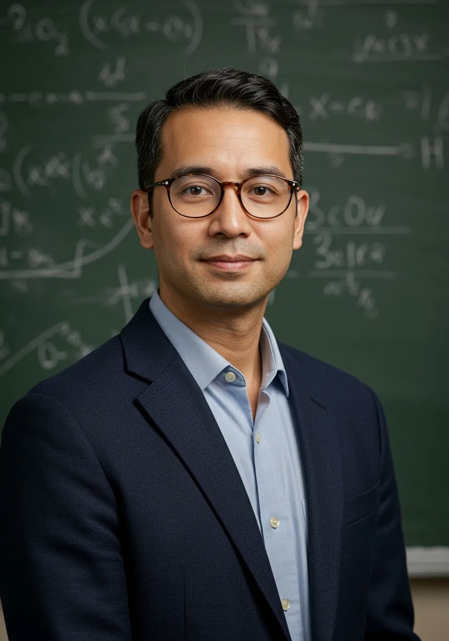 Portrait of Prof. Dr. Nathaniel Brooks, AI Super Professor