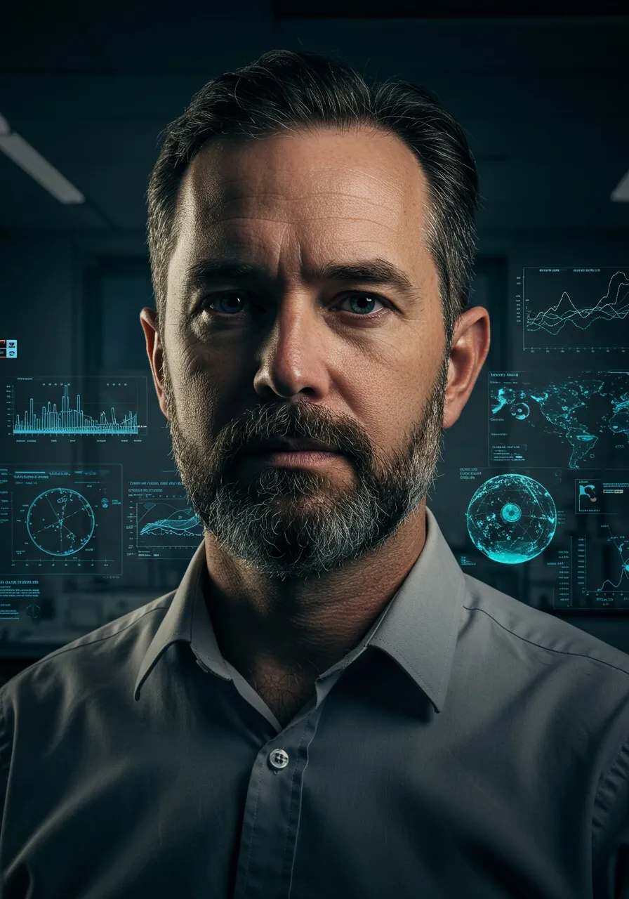 Portrait of Prof. Dr. Nicholas Wycliffe, AI Super Professor