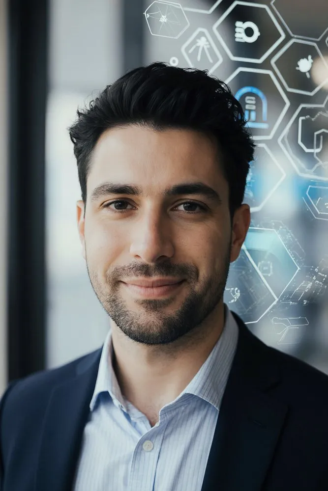 Portrait of Prof. Dr. Olivier Fontaine, AI Super Professor
