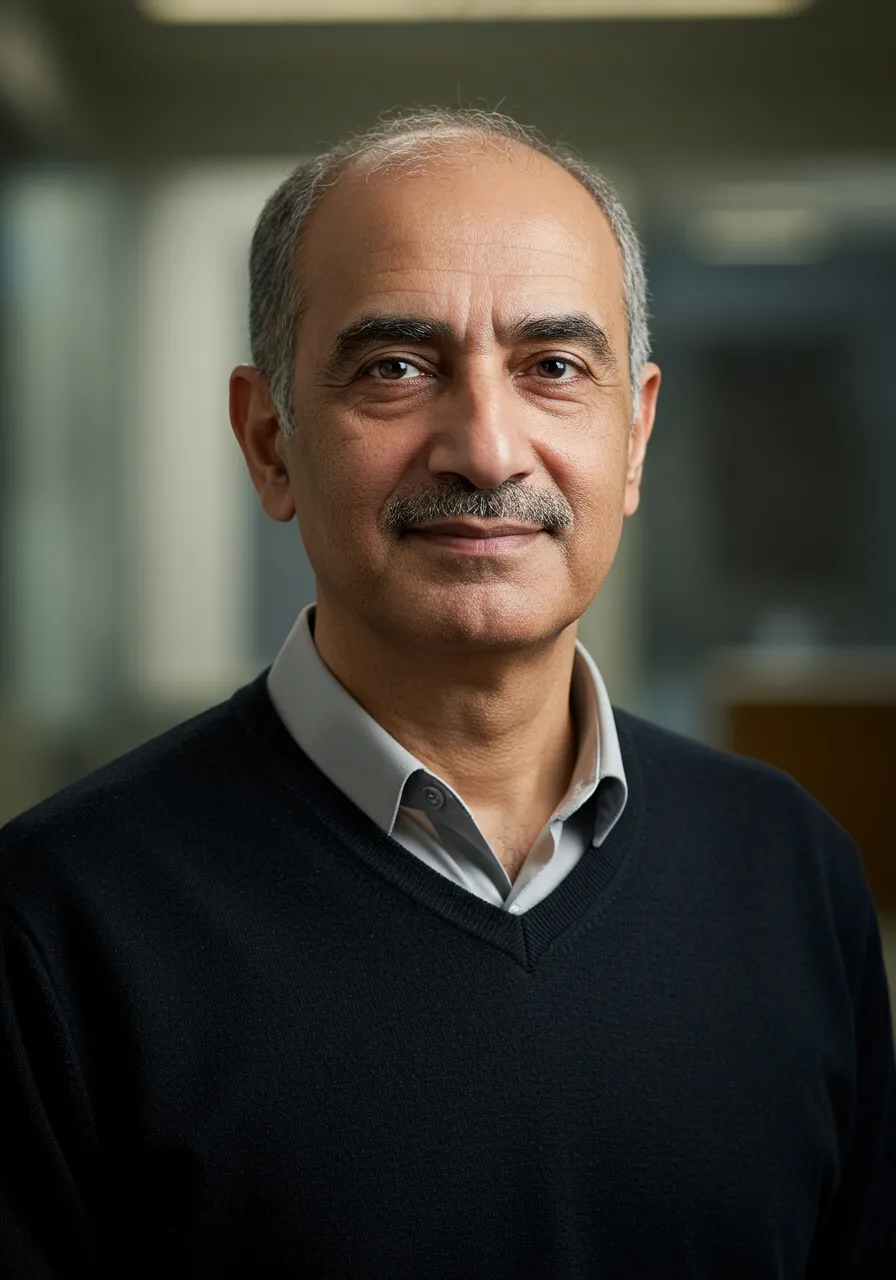 Portrait of Prof. Dr. Omar Al-Kuwaiti, AI Super Professor
