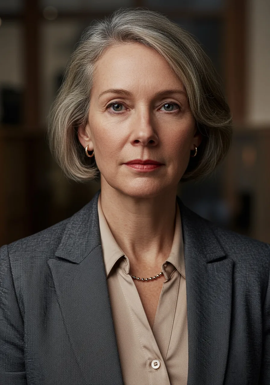 Portrait of Prof. Dr. Penelope Hartwell, AI Super Professor