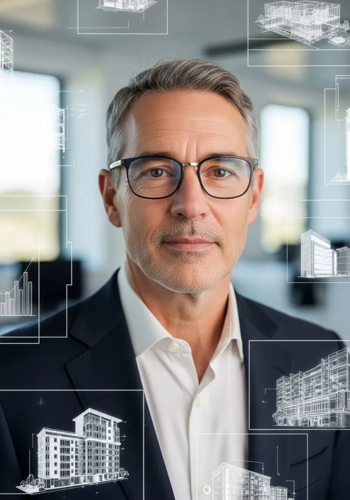 Portrait of Prof. Dr. Peter Eisenman, AI Super Professor