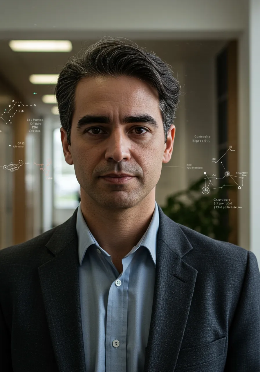 Portrait of Prof. Dr. Rafael Dominguez, AI Super Professor