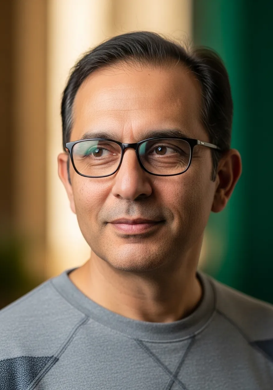 Portrait of Prof. Dr. Rajesh Malhotra, AI Super Professor