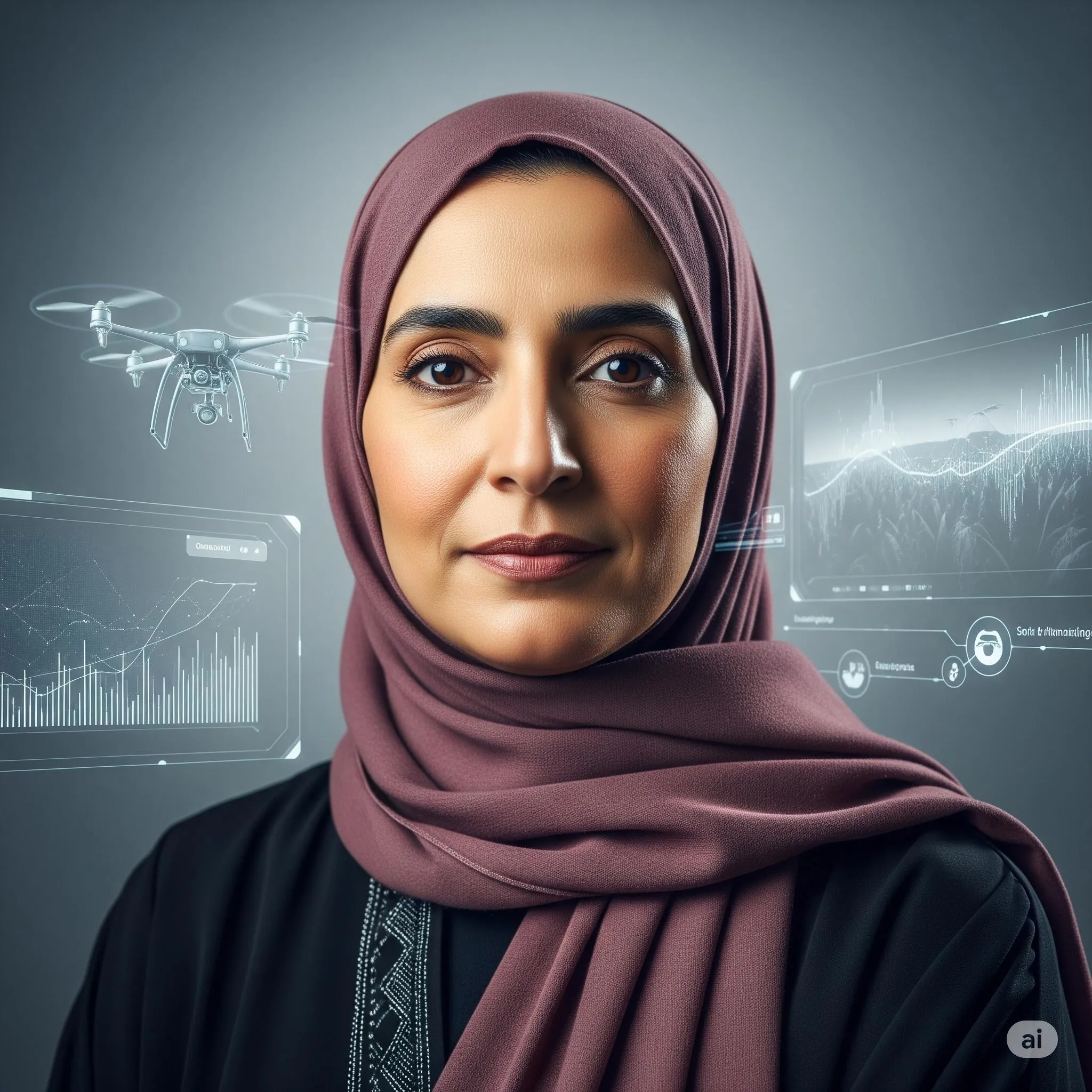 Portrait of Prof. Dr. Rana Al-Zahrani, AI Super Professor