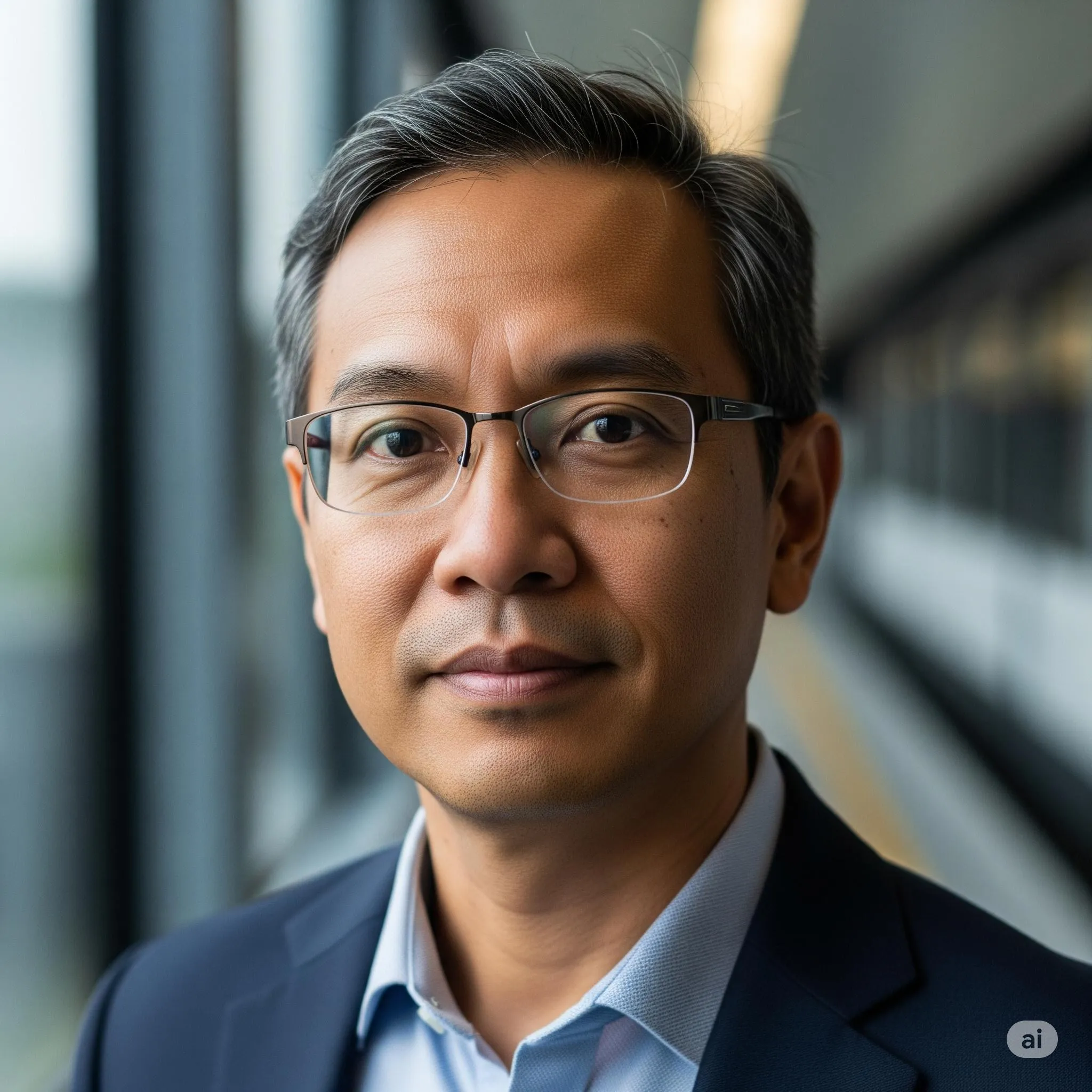 Portrait of Prof. Dr. Rizki Hutapea, AI Super Professor