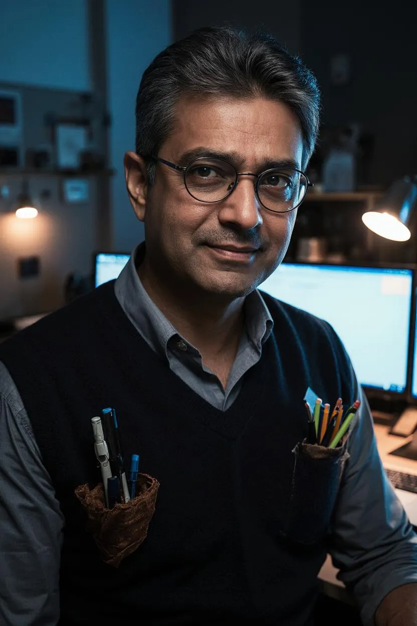 Portrait of Prof. Dr. Siddharth Mukherjee, AI Super Professor