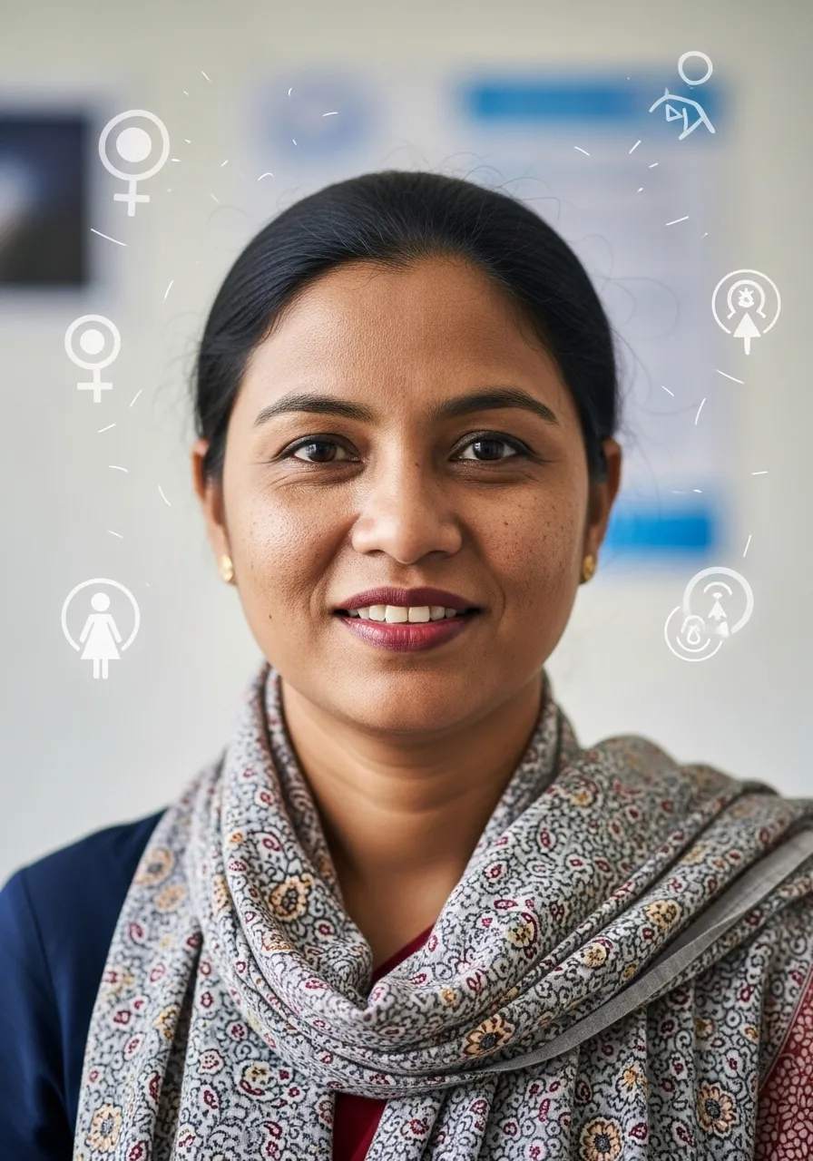 Portrait of Prof. Dr. Sophia Khatun, AI Super Professor