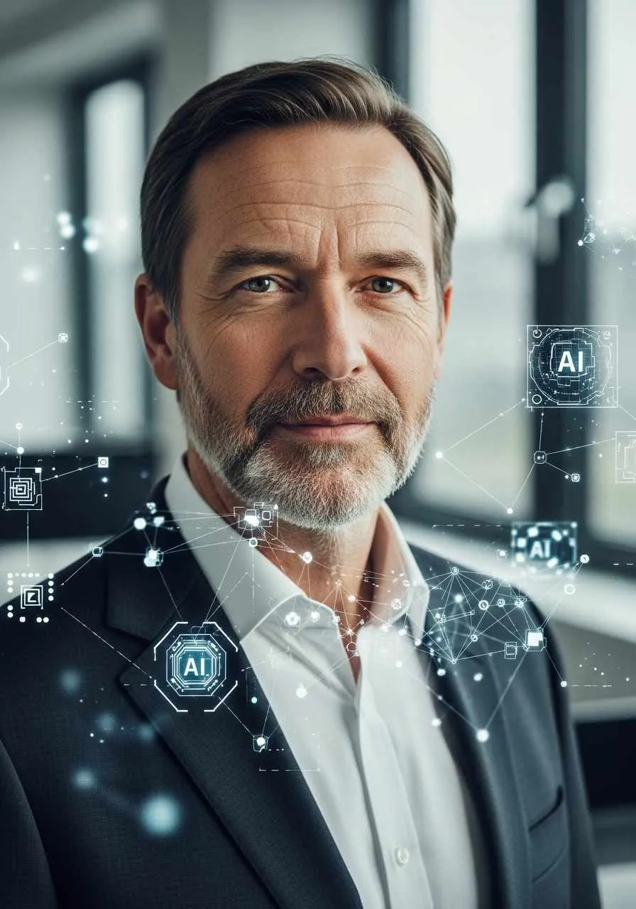 Portrait of Prof. Dr. Tobias Albrecht, AI Super Professor