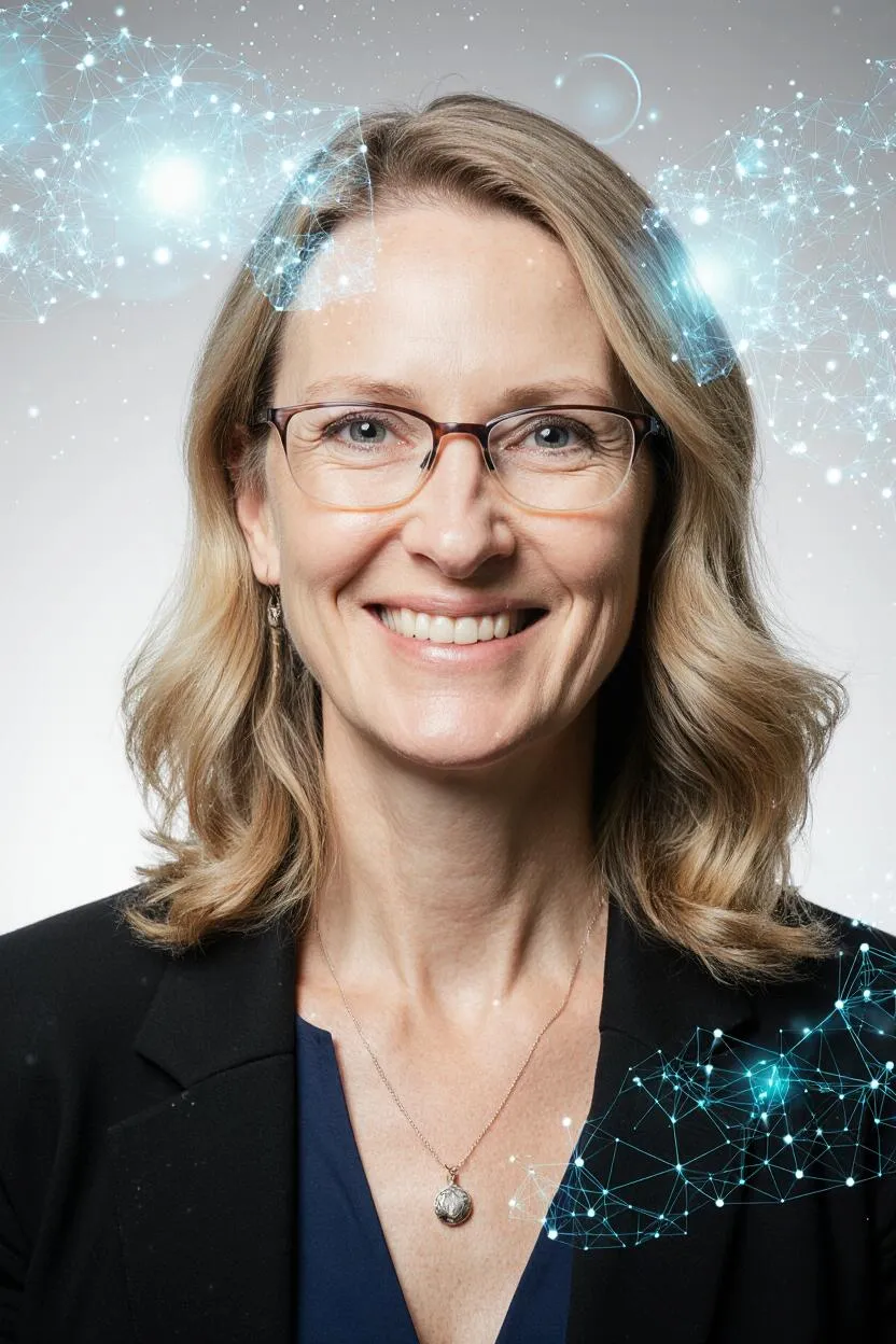 Portrait of Prof. Dr. Zoe Watson, AI Super Professor